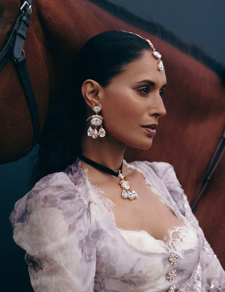 Velvet Leopard Choker