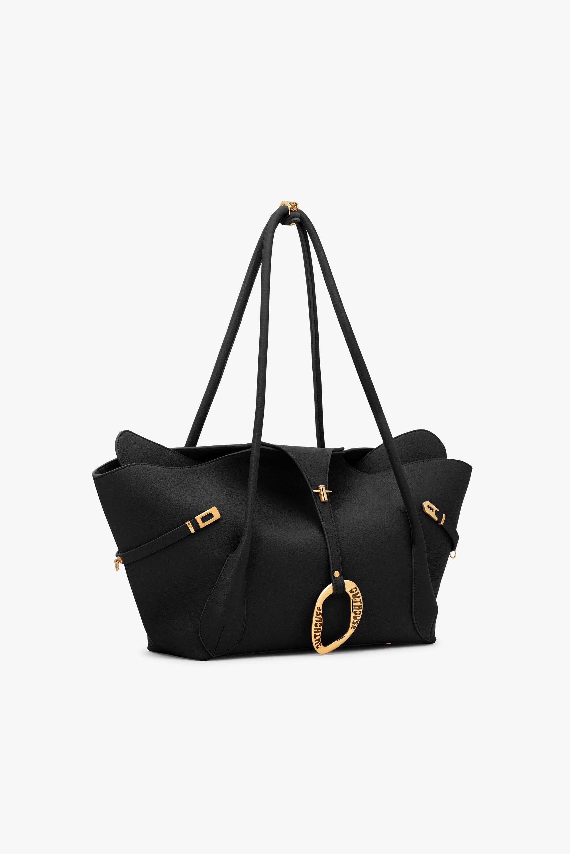 The Boss Tote Bag in Raven Black