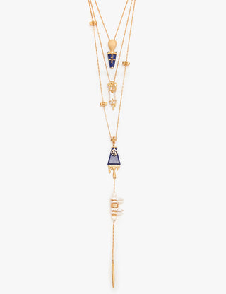 The Lazuli Sculpt Layered Necklace