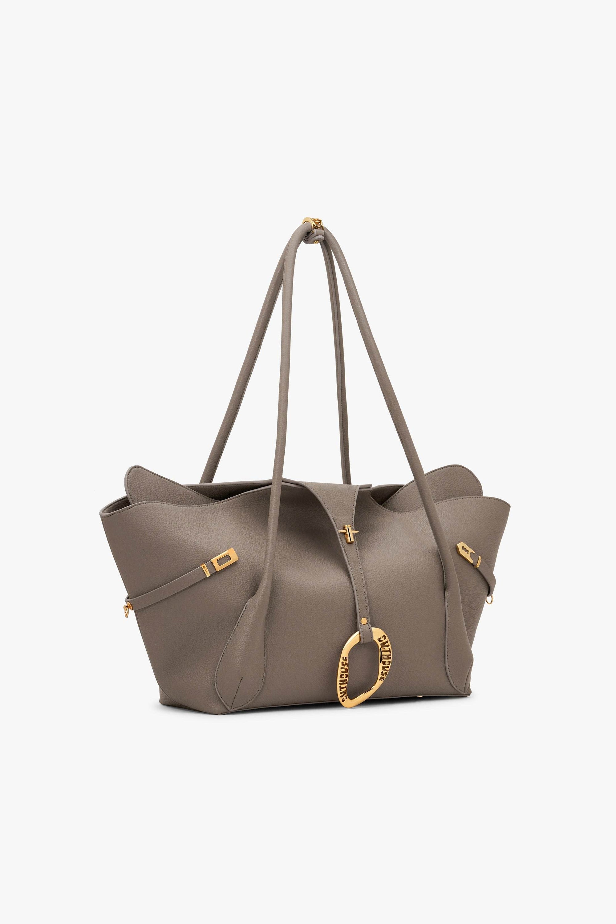 The Boss Tote Bag in Greige Taupe