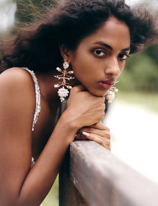 Crown of Pearls Earrings