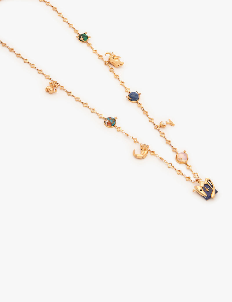 The Zodiac Series - Virgo Vintage Celestial Halo Necklace