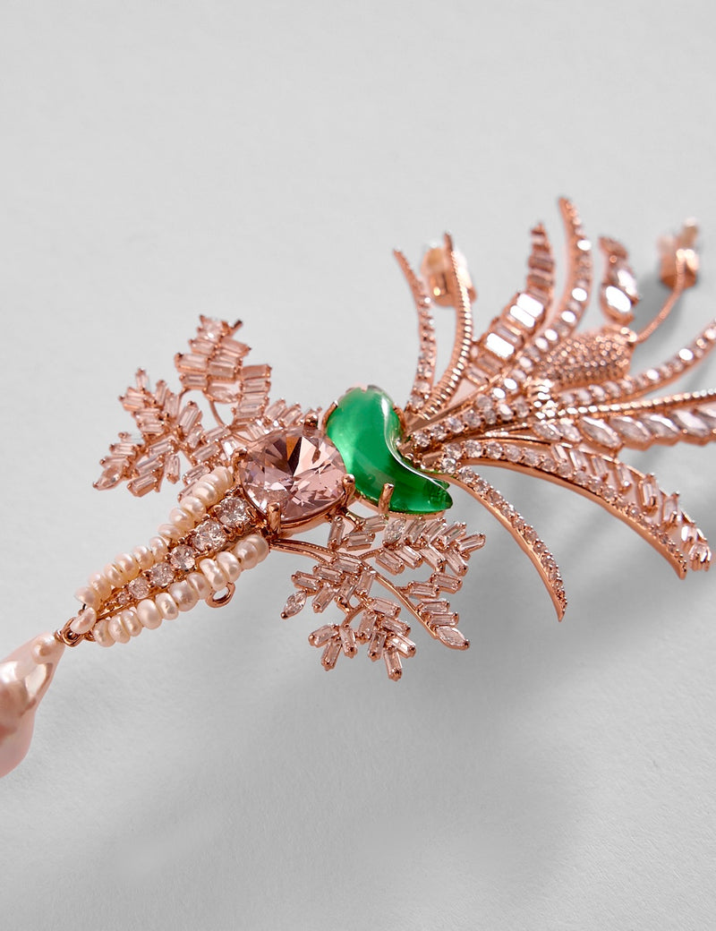 crystal brooch