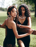 Trinity of Leopards Chandbali