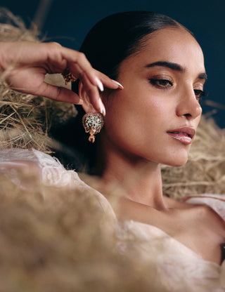 The Wild Empress Studs in Dalmatian Stone