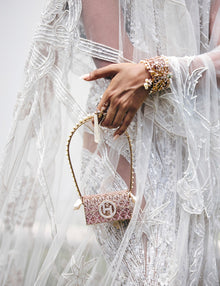 Pico Minaudiere Couture Handbag In Empress Pink