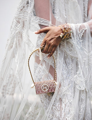 Pico Minaudiere Couture Handbag In Empress Pink