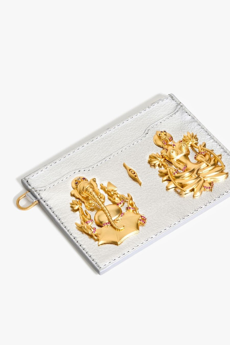 Prosperity Card Holder in Celestial Silver