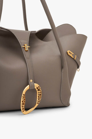 The Boss Tote Bag in Greige Taupe