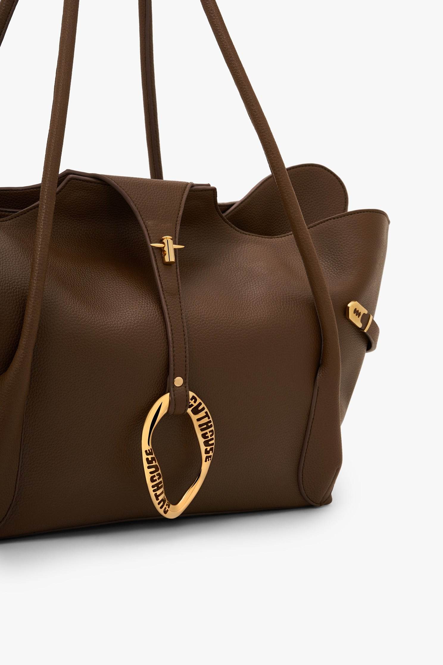 The Boss Tote Bag in Mocha Brown