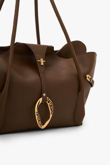 The Boss Tote Bag in Mocha Brown