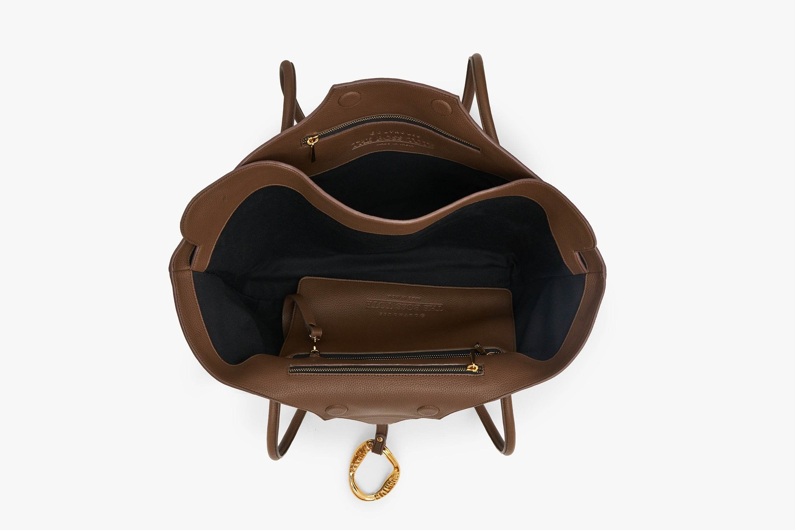 The Boss Tote Bag in Mocha Brown