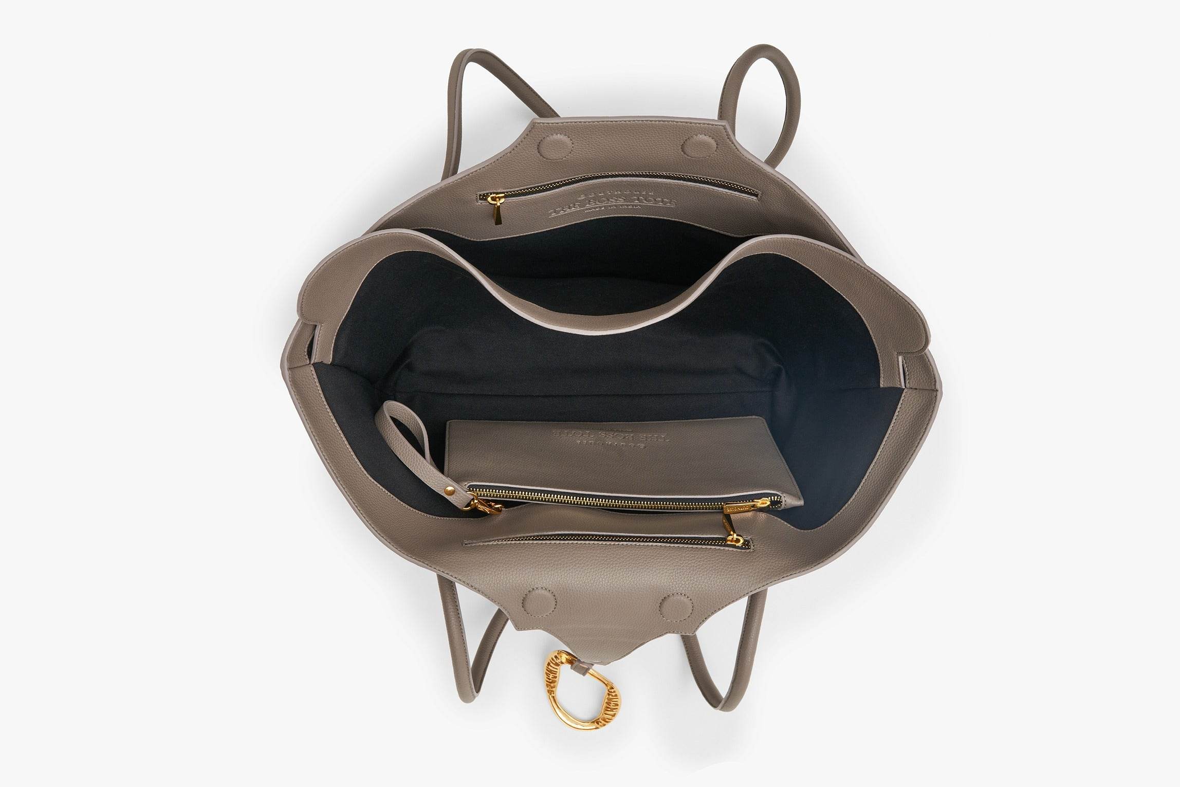 The Boss Tote Bag in Greige Taupe