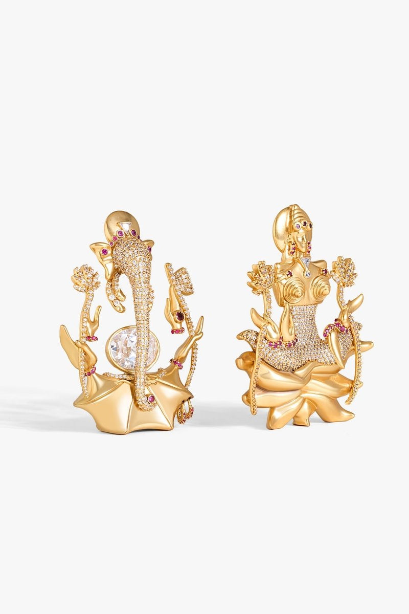 Wealth and Wisdom Jewelled Sculptures