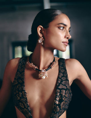 The Arch Leopard Drop Studs