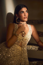 Alizeh Agnihotri In Sphinx Leopard Hoops in Prehnite