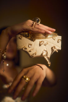 Gurleen Kaur In The Koko Couture Bag in Canvas Jute