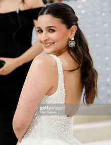 Alia Bhatt Wearing OH Celeste Orion Nova Stud Drop Earrings