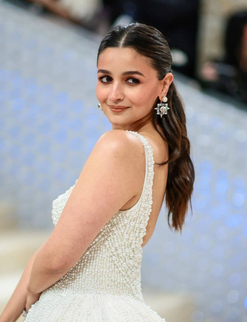 Alia Bhatt Wearing OH Celeste Orion Nova Stud Drop Earrings