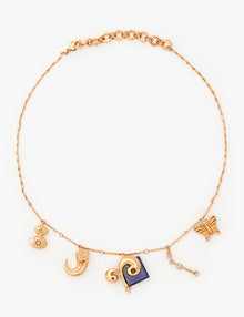 Aries Zodiac Sign Charm Necklace