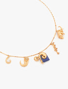 Aries Zodiac Sign Necklace in 22kt Gold