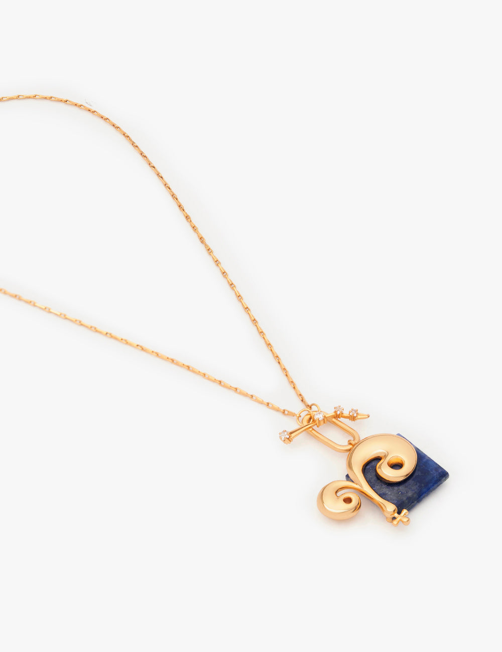 Aries Zodiac Sign Pendant in 22kt Gold