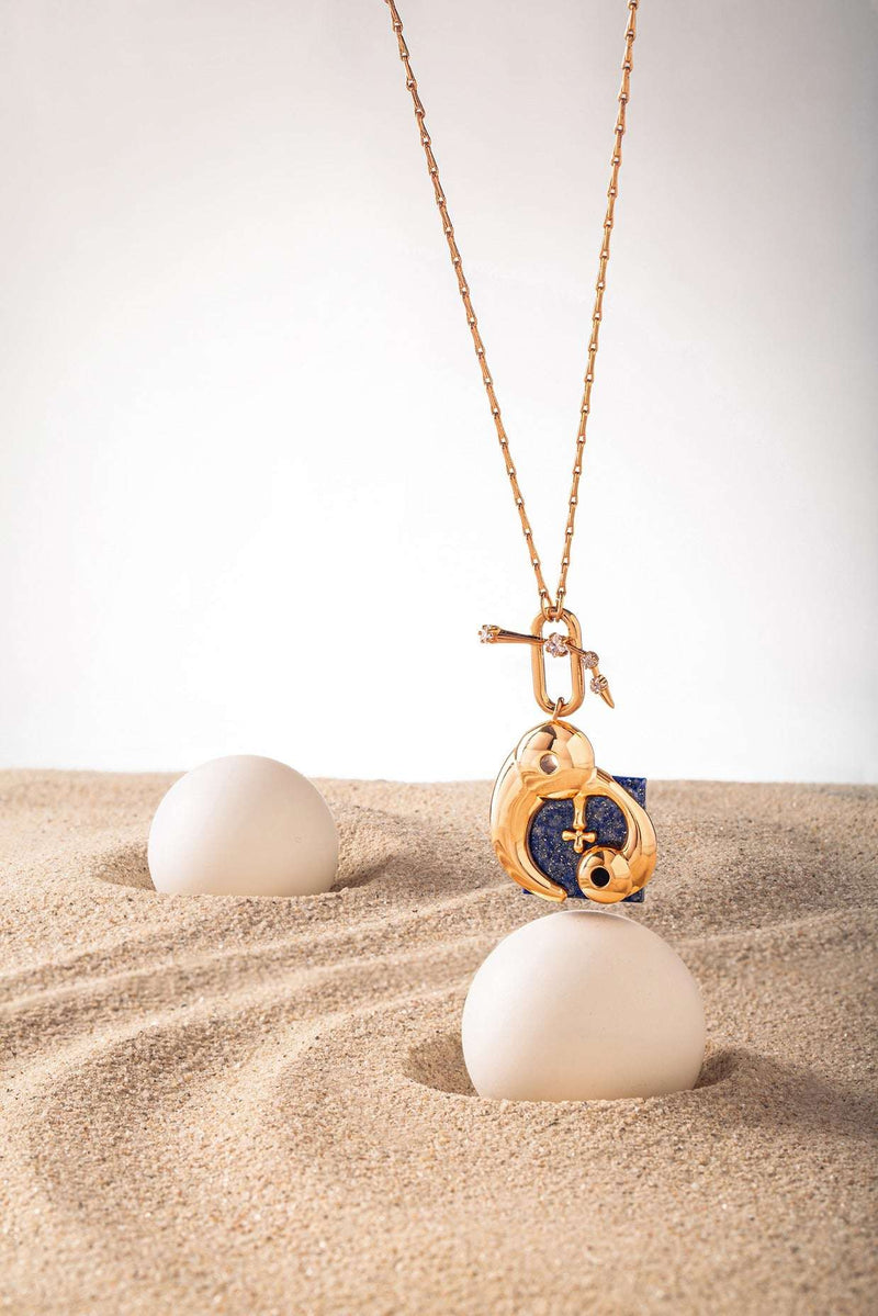Cancer Zodiac Pendant in 22kt Gold 