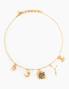 Cancer Zodiac Sign Charm Necklace