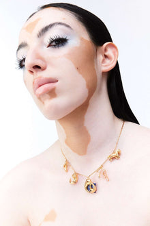 Cancer Zodiac Sign Charm Necklace for Women