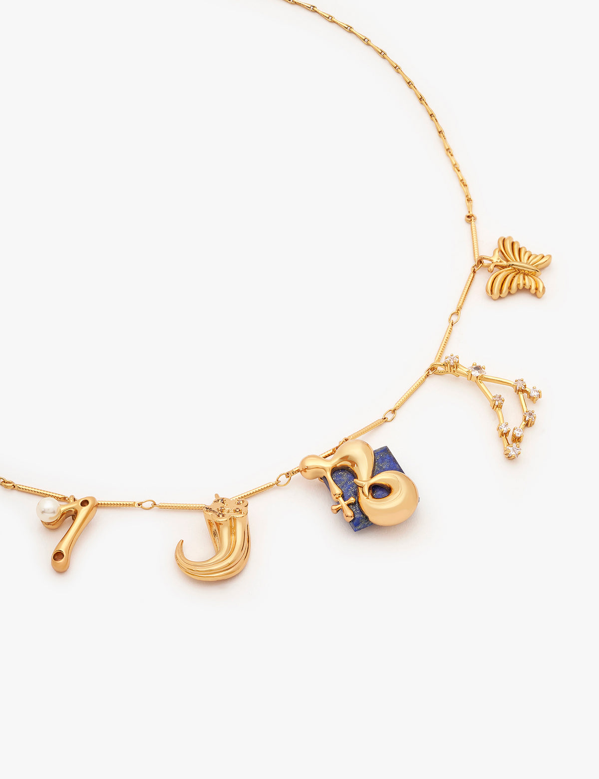 Capricorn Zodiac Sign Charm Necklace