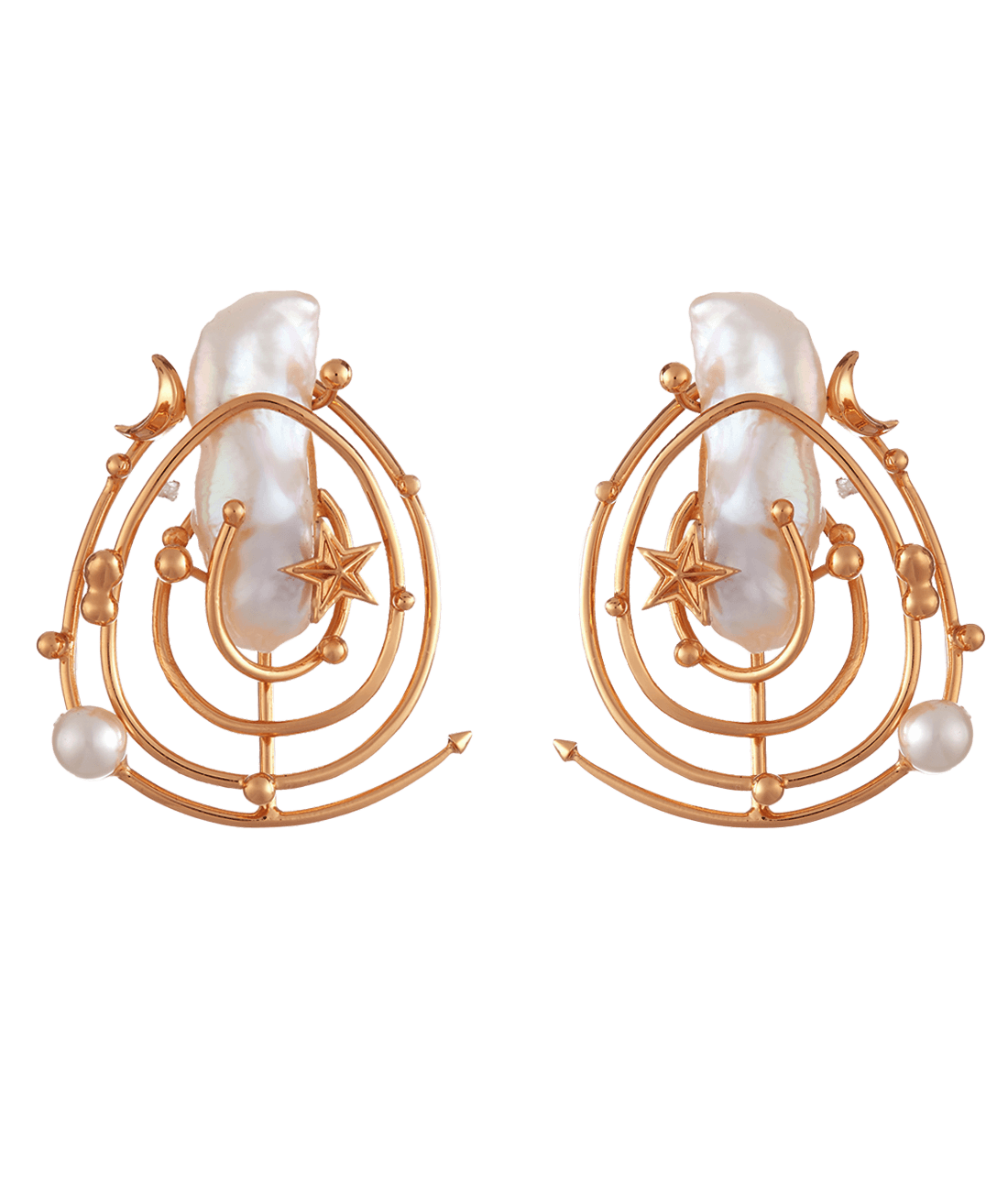 Cluster earrings