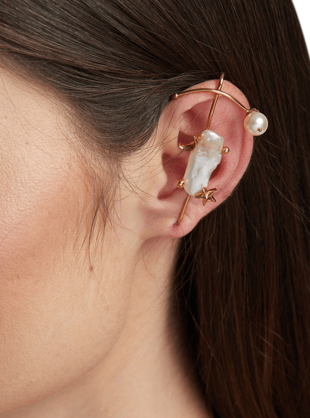 PACK OF RHINESTONE EAR CUFF EARRINGS  Golden  ZARA India