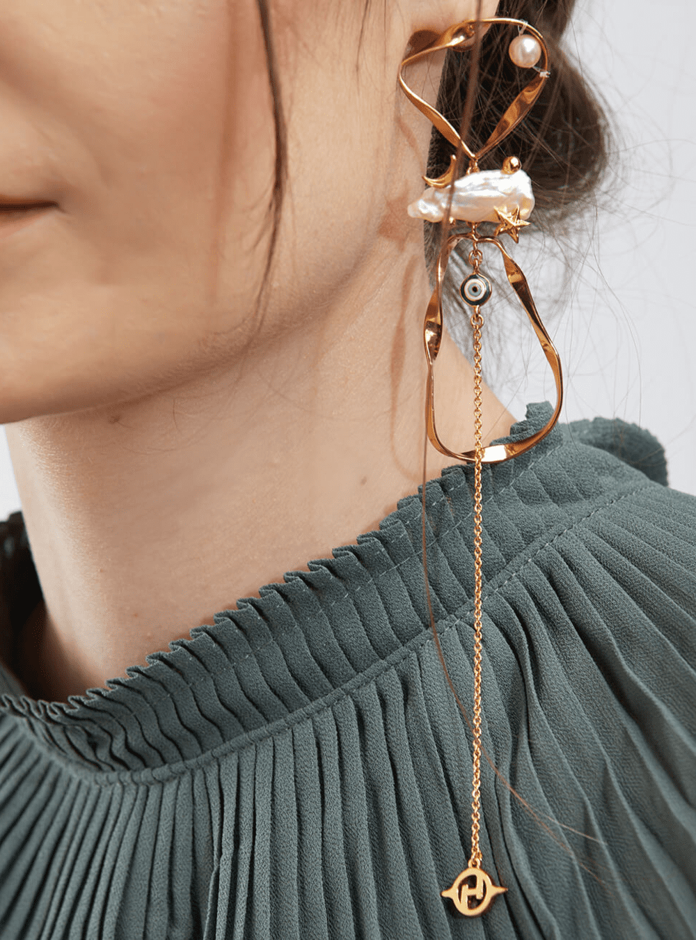 Shop Matea Gold | Chunky Statement Earring – MISS LOLA
