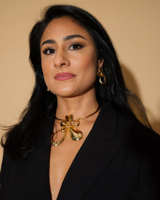 OH Poppi Choker Necklace in Gold Finish