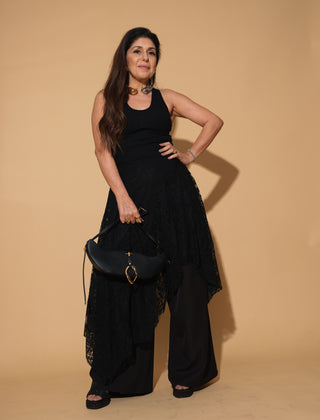 Shoulder Handbag in Black