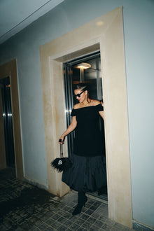 Neha Dhupia In The Scarlet Minivet Handbag in Caviar Black