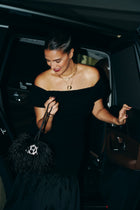 Neha Dhupia In The Scarlet Minivet Handbag in Caviar Black
