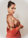 Deepa Khosla In Leopard Triumph Studs in Prehnite