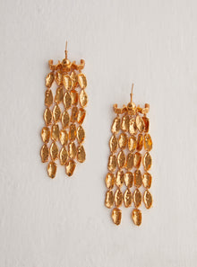 Dewdrop Statement Earrings in 22kt Gold 