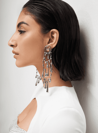 Free Fall Earrings In Silver