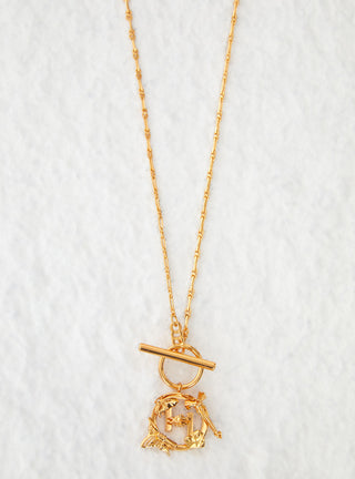 Gold Mini Pendant Necklace