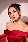 Vedika Pinto In Koko Sigil Crimson Earrings