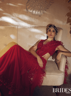 Kritika Kamra Wearing Le Sunset Palm Head Harness