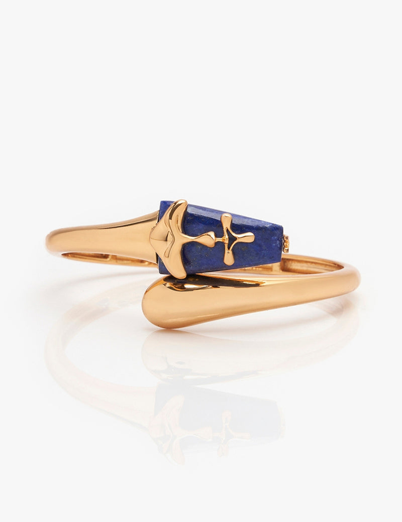 Lapis  Lazuli Handcuff Bracelet