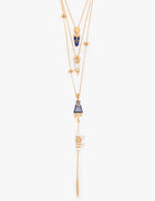 Lapis Lazuli Sculpt Layered Necklace