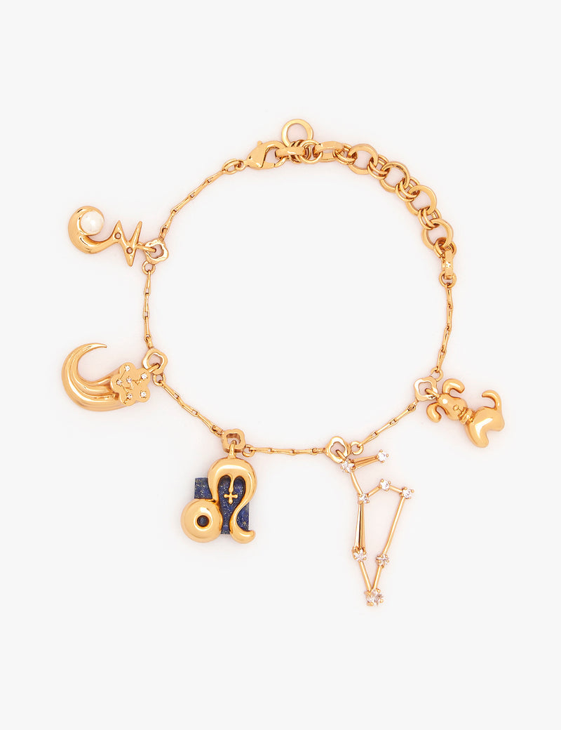 Leo Zodiac Bracelet in 22kt Gold
