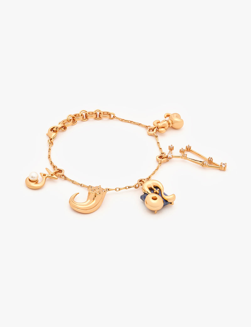 Leo Zodiac Charm Bracelet