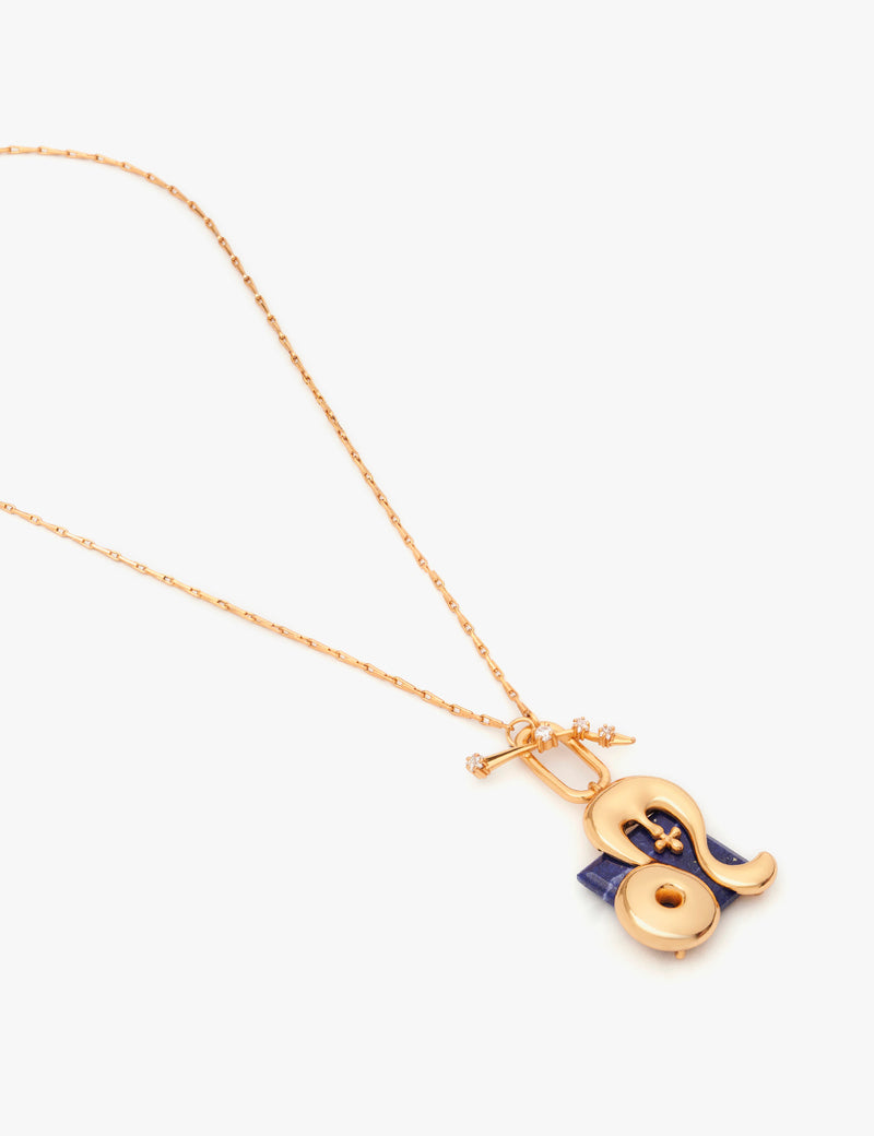 Leo Zodiac Sign Pendant Chain