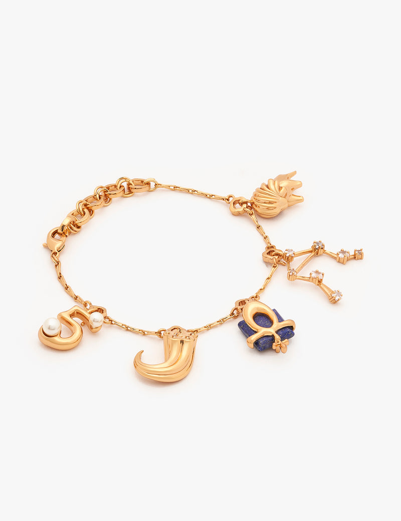 Libra Zodiac Sign Charm Bracelet