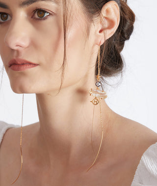 Long threader earrings
